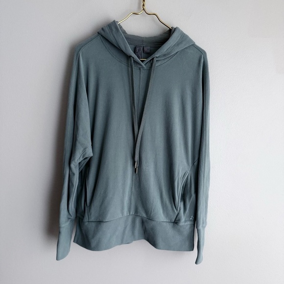 Sweaty Betty Liberate Luxe Fleece Hoodie green mist size 8 medium - Picture 5 of 10